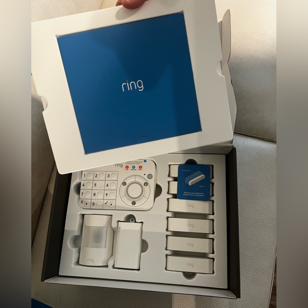 Ring alarm security 10- piece kit. Brand new, in box!